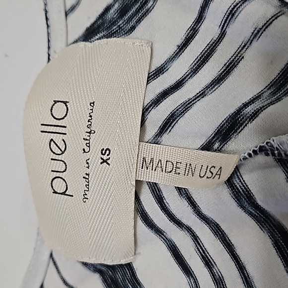 Puella Size XS Women's  Pull Over Top Mid Sleeve Stretch Crop #W-589 - Picture 3 of 9